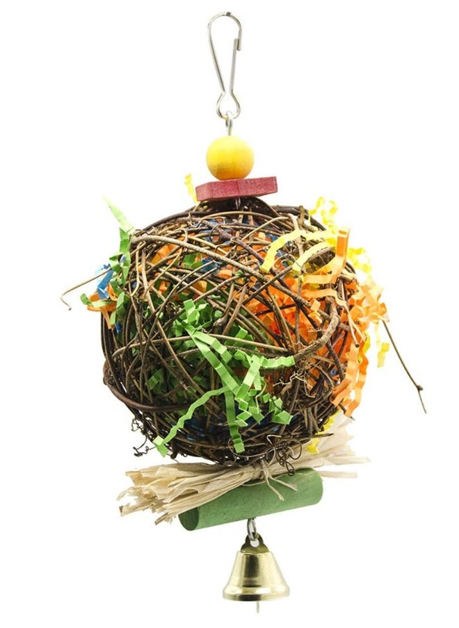 Generic 2 Pack Bird Chewing Toys Foraging Shredder Toy Parrot Cage Hanging Toy for Cockatiel Conure African Grey  - Image 2