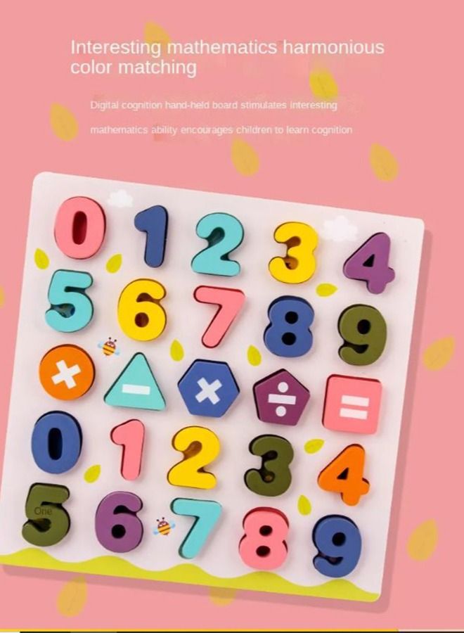 Filly Enlightenment Digital Letter Cognitive Matching Board Early Education Learning Three-dimensional Puzzle Children's Day Gift - Image 5