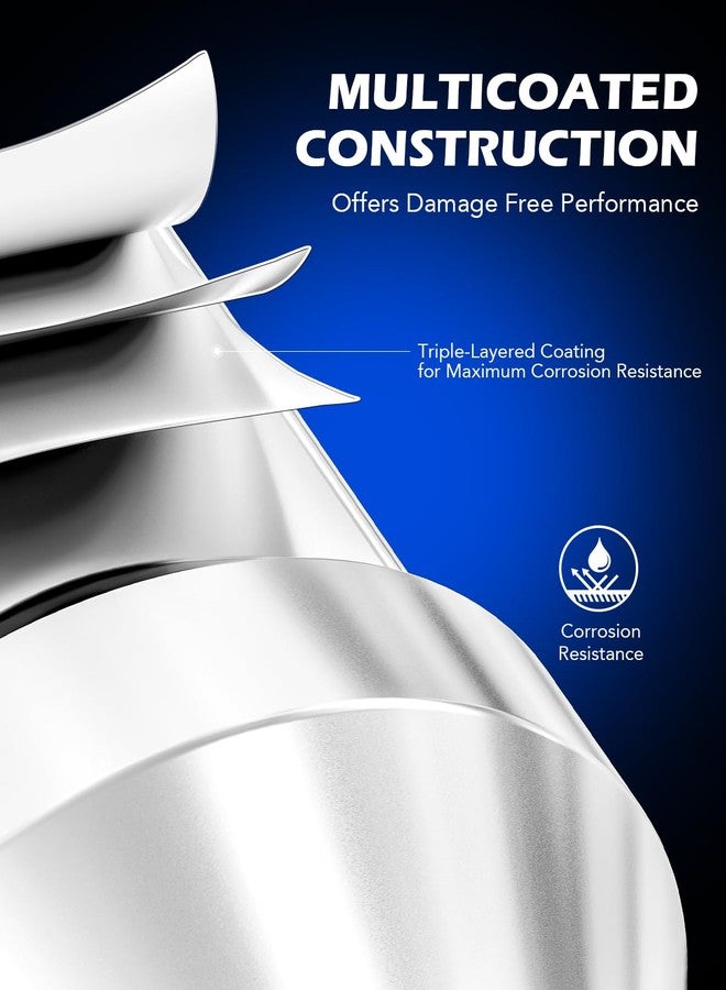 Orion Motor Tech 1/2"-20 Open End Lug Nuts, 3/4" 19mm Hex 0.84x0.9 in. Chrome Plated Wheel Lug Nuts Compatible with Dodge Dakota Ramcharger Ford Bronco Explorer F-150 Jeep Wrangler, Set of 20 - Image 4