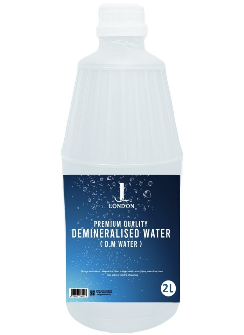 JAN LONDON Demineralized Water: Premium Quality Demineralised Solution for Cosmetics, Irons, Steam Cleaners, Car Batteries, Radiators, Cleaning, and Aquariums - 2 Litres  - Image 1