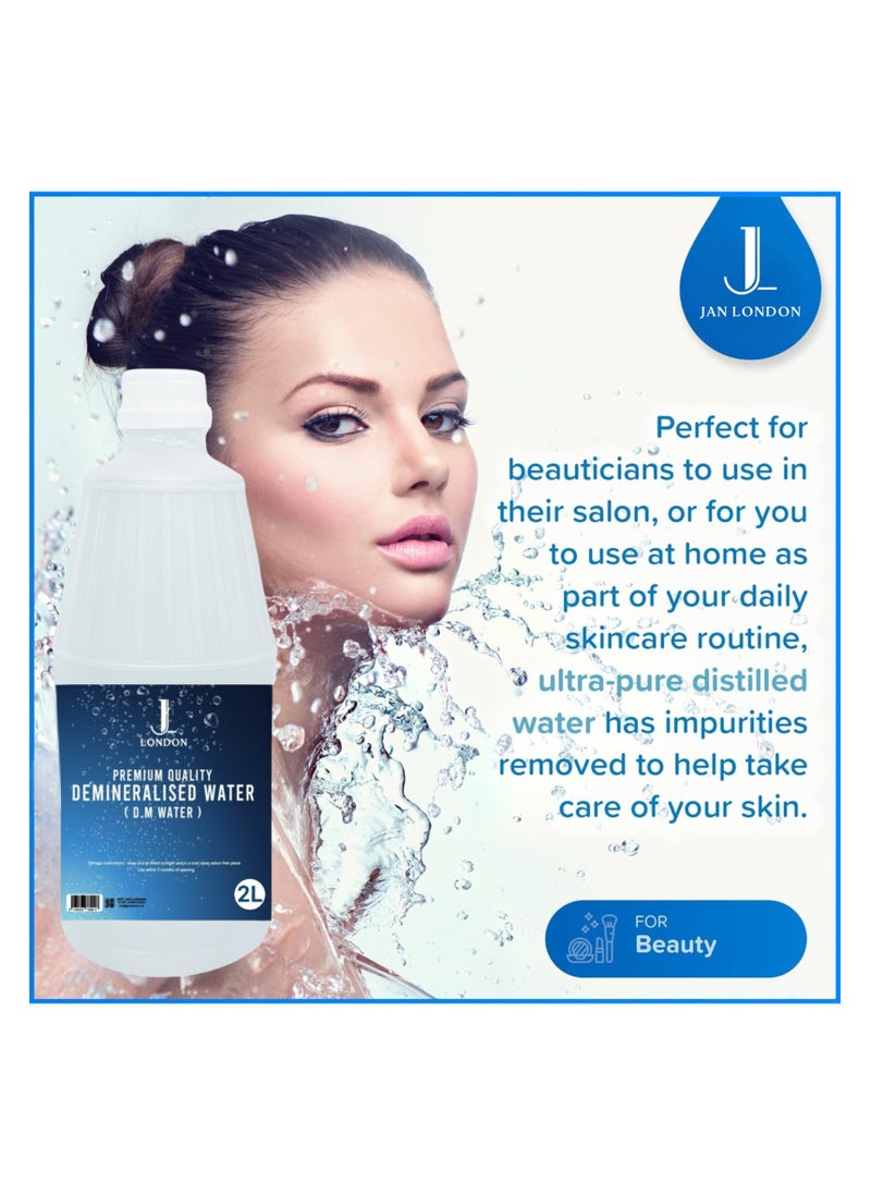 JAN LONDON Demineralized Water: Premium Quality Demineralised Solution for Cosmetics, Irons, Steam Cleaners, Car Batteries, Radiators, Cleaning, and Aquariums - 2 Litres  - Image 3