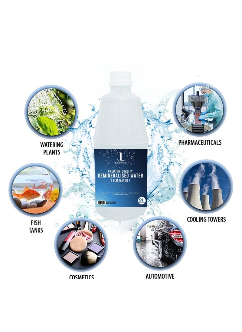 JAN LONDON Demineralized Water: Premium Quality Demineralised Solution for Cosmetics, Irons, Steam Cleaners, Car Batteries, Radiators, Cleaning, and Aquariums - 2 Litres  - Image 4