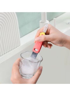 Mmmon 3PCS 3 in 1 Cleaning Brush,Cup Lid Crevice Cleaning Brush,Multi-Functional Bottle Cleaning Brushes  - Image 4
