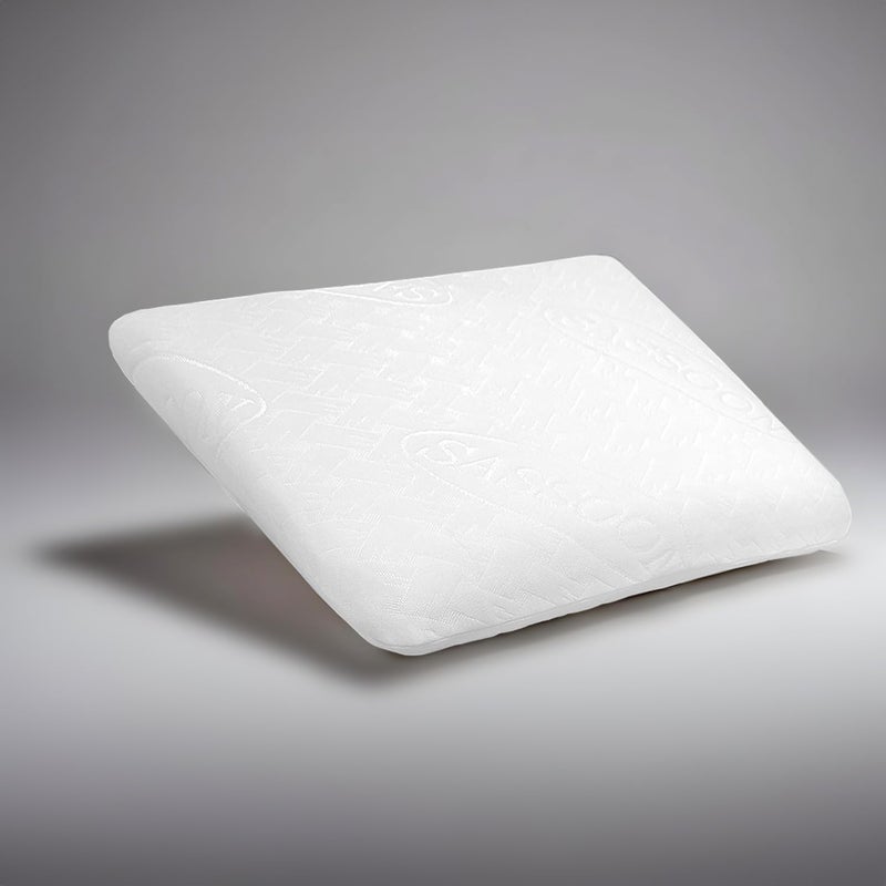 Sassoon Anatolia- Slim Memory Foam Pillow, Ultra Slim, Ergonomic Design, Pain Free Quality Sleep, Constant Temperature, Breathable Fabric, Wrinkle Resistant, Lightweight, Portable, (26 x 17 x 3) inch - Image 5