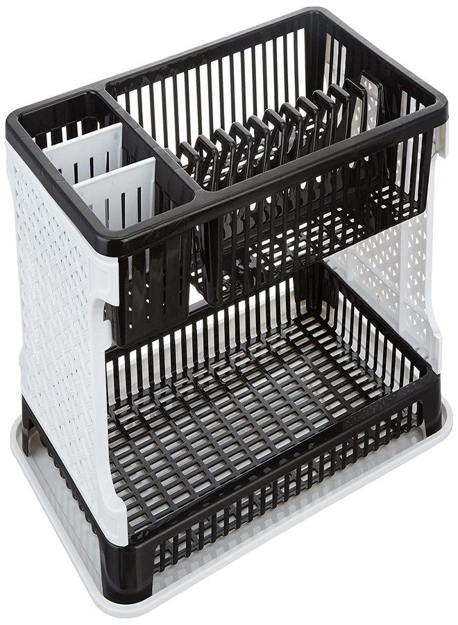 Dweezhet Kitchen Organizer Rack with Water Storing Tray/Dish Rack Utensil ABS Plastic Kitchen Rack - Image 1