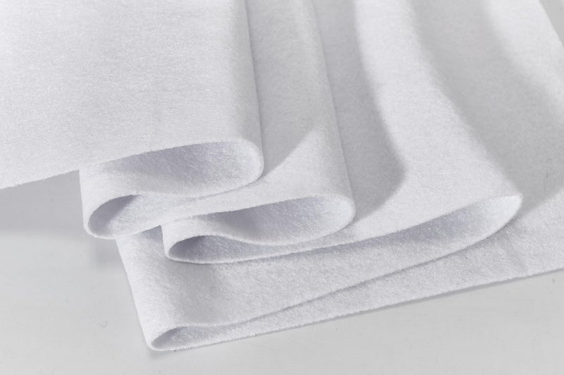 FOLGOS قماش فيelt أبيض ناعم 18"X 36"/ سمك 1.6 مم مادة خياطة باتورك كبيرة لفافة قماش حرفة بالياردة - Image 4