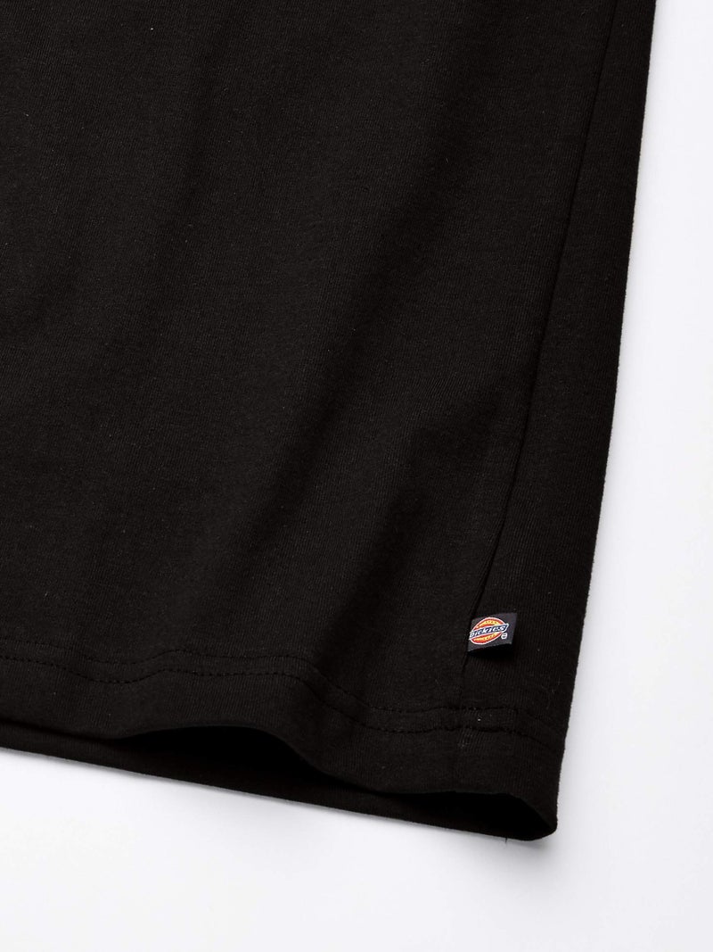 Dickies تي شيرت عمل للرجال بأكمام قصيرة من ديكي، ثقيل الوزن، ياقة دائرية، أسود، حجم كبير جداً أمريكي - Image 3