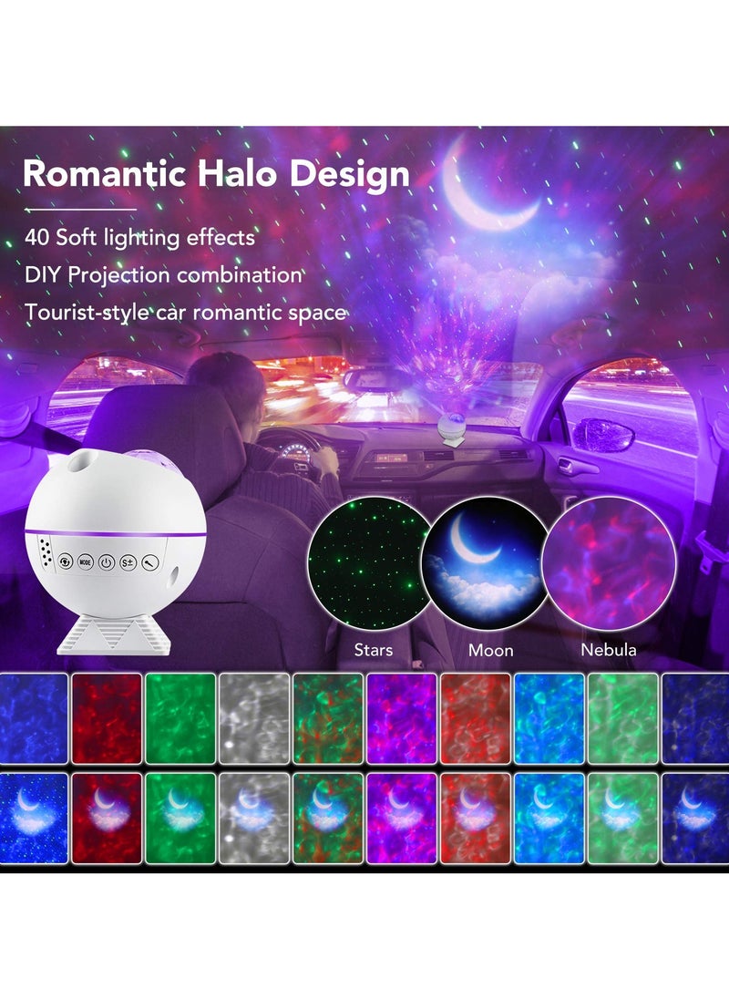 Alruht - Star Projector,  Galaxy Projector, 3 in 1 Night Light Projector with Remote Control, LED Nebula, Cloud, Moon, Super Silent, 360° Magnetic Base for Bedroom, Car, Party Decoration, Game Rooms - Image 1