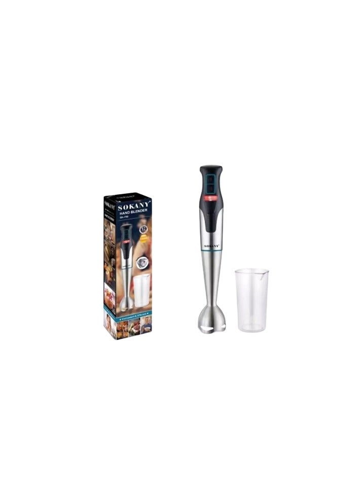 sokany Sokany Sk-758 Stainless Steel Hand Blender - 1200 Watt - With Ice Crushing Blades - Copper Motor