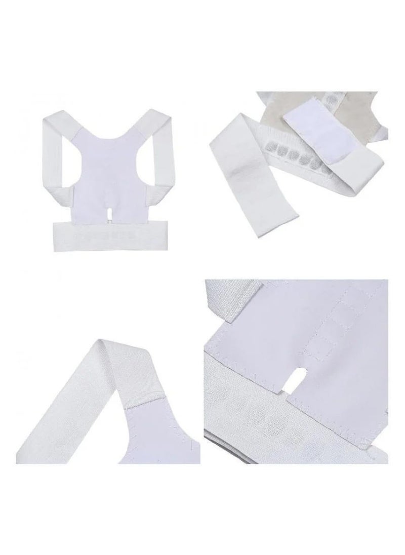 BONITO - Back Brace, Posture Corrector for Women and Men, Adjustable Back Support Belt, Upper Back Brace Posture Trainer for Body Correction,  Relieves Pain, Straightens the Back (M) - Image 1