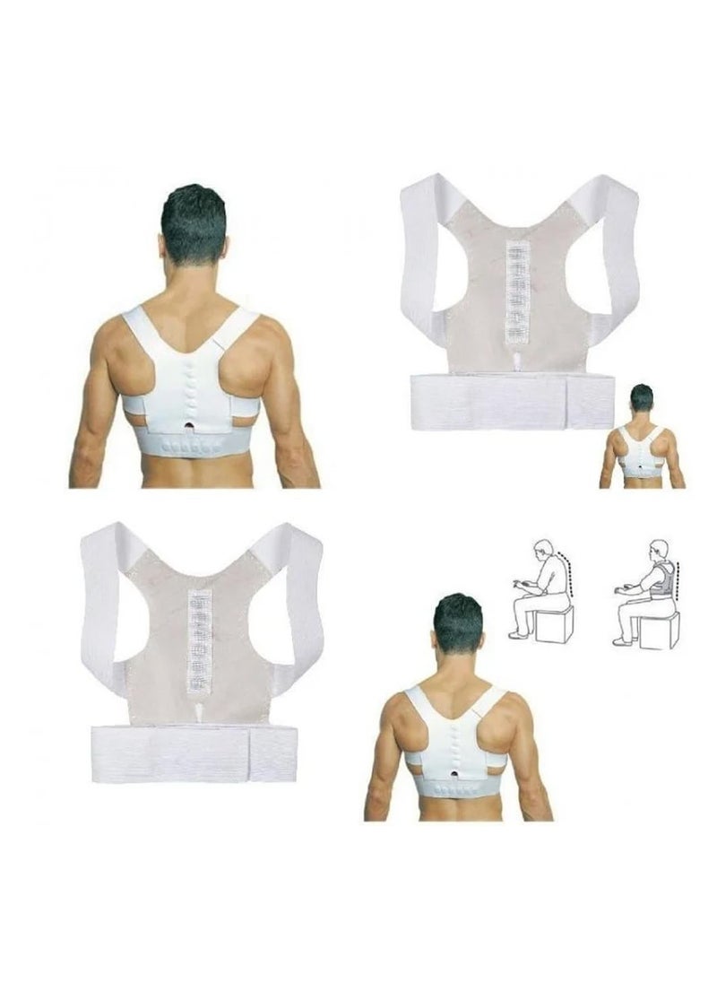 BONITO - Back Brace, Posture Corrector for Women and Men, Adjustable Back Support Belt, Upper Back Brace Posture Trainer for Body Correction,  Relieves Pain, Straightens the Back (M) - Image 1