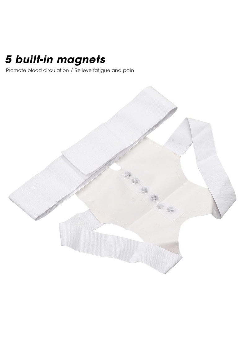 BONITO - Back Brace, Posture Corrector for Women and Men, Adjustable Back Support Belt, Upper Back Brace Posture Trainer for Body Correction,  Relieves Pain, Straightens the Back (M) - Image 1