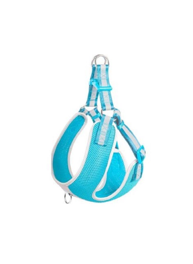 Fida Step-in Dog Harness Reflective - Light Blue - Small