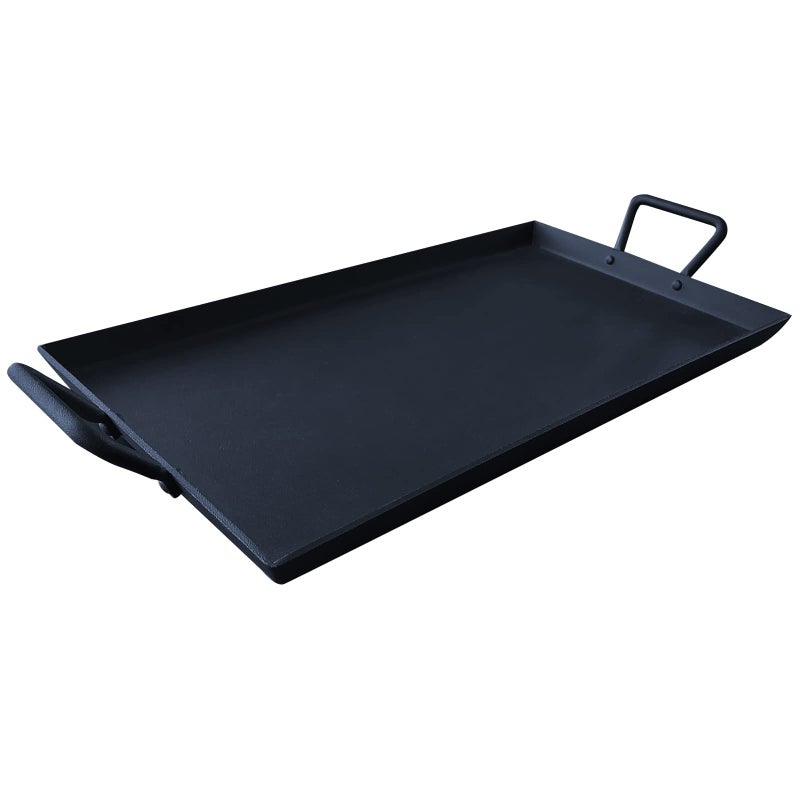 Keleday 176 x 10 Inch Cast Iron Griddle Pan  Flat Top Grill Plate for All Stovetops Including Induction Oven Safe PreSeasoned NonStick
