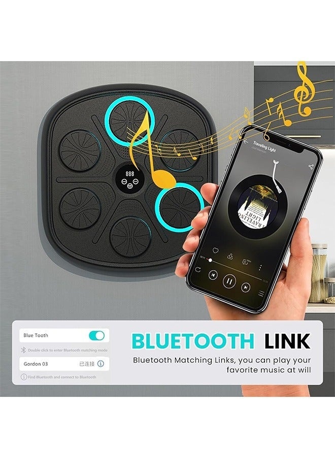 Egg Wall Mounted Boxing Training Machine, Smart Music Boxing Machine With Boxing Gloves And 6 Lights & Bluetooth Sensor Target Boxing Pads Reaction Coordination Hand Aye Adult Boxing Machine Training - Image 5