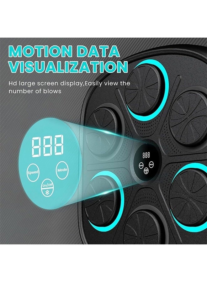 Egg Wall Mounted Boxing Training Machine, Smart Music Boxing Machine With Boxing Gloves And 6 Lights & Bluetooth Sensor Target Boxing Pads Reaction Coordination Hand Aye Adult Boxing Machine Training - Image 4