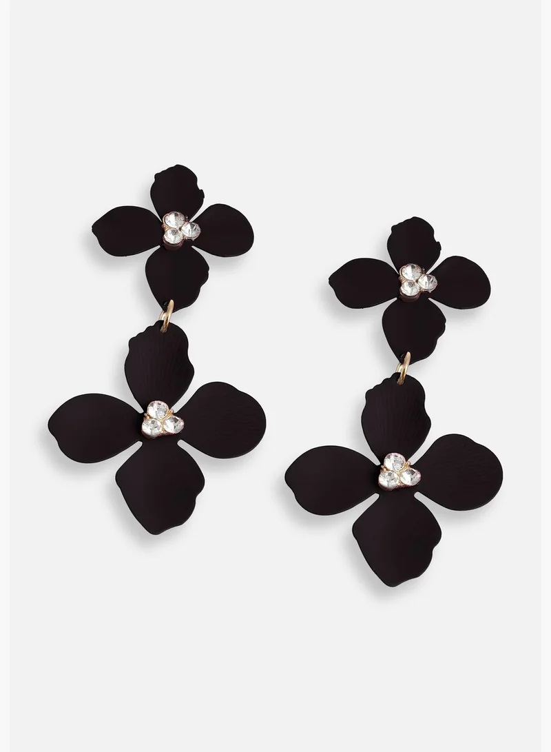 SOHI Gold Plated Party Designer Stone Drop Earring For Women