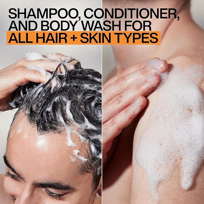 Redken Brews Mens 3In1 Hair Shampoo Conditioner Body Wash 300ml - Image 4