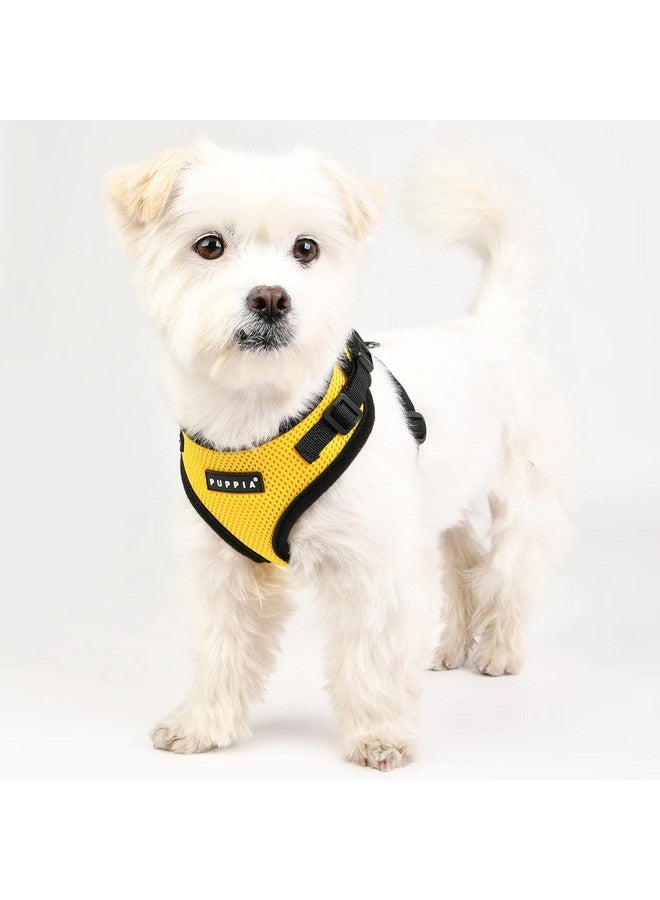 PUPPIA Puppia RiteFit Dog Harness Mesh Over-The-Head All Season No Pull No Choke Walking Training Adjustable Neck & Chest for Small & Medium Dog - Yellow - Small  - Image 4