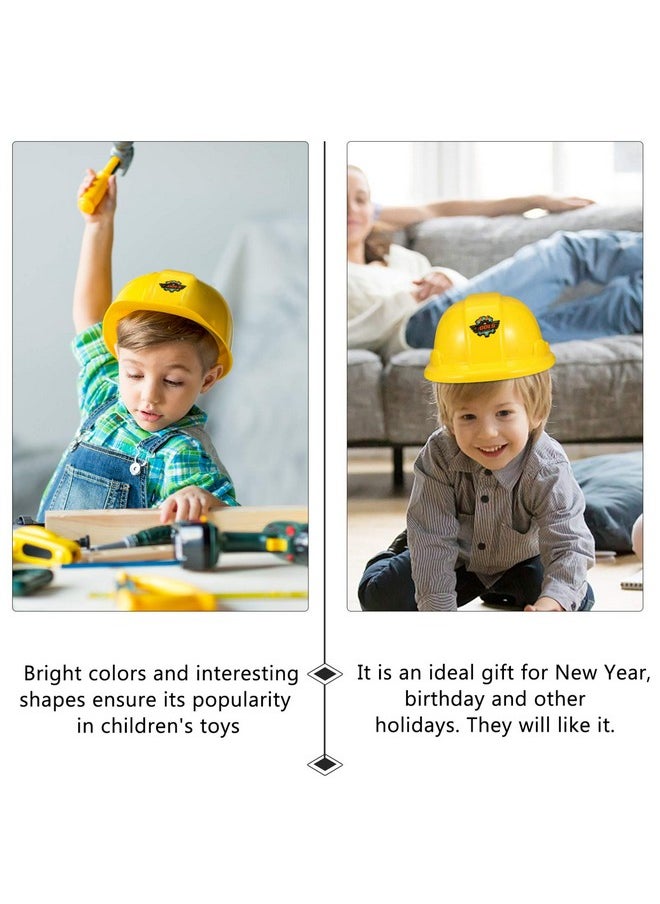 TOYANDONA - 5Pcs Kids Construction Hat Yellow Plastic Childrens Hard Hat Toy Construction Worker Helmets For Kids Dress Up Costume Child Party Hat - Image 1