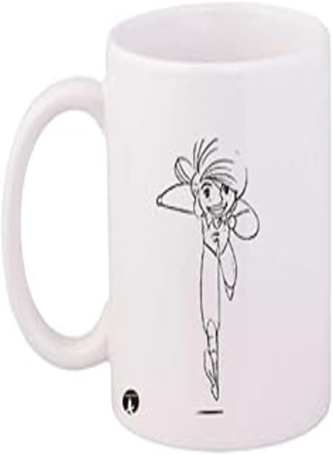 RYN PRINTED Design/Anime Jazeerat Al Kanz Printed Mug White Black Standard Size