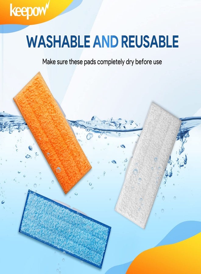 KEEPOW Braava Jet 240 Mop Pads Compatible with irobot Braava Jet 240 241 245 Robot Mop, 2 Wet Mop Pads + 2 Damp Mop Pads + 1 Dry Mop Pads - Image 4