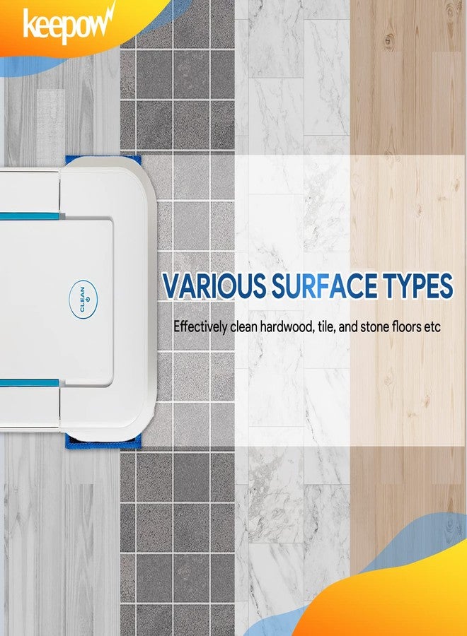 KEEPOW Braava Jet 240 Mop Pads Compatible with irobot Braava Jet 240 241 245 Robot Mop, 2 Wet Mop Pads + 2 Damp Mop Pads + 1 Dry Mop Pads - Image 5