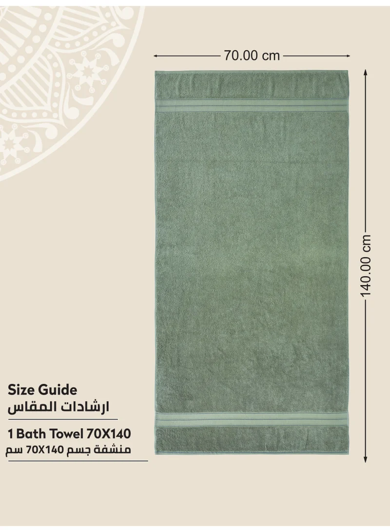 Donetella Premium 100 % Combed Cotton 1-Pcs Bath Towel(70 X 140 CM) 600 GSM Large Towel, Highly Absorbent, Quick Dry,Best Towel for Bathroom, Spa And Hotel