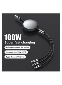 GUDOO Multi USB Charger Cable Retractable 3 in 1 Multiple Charging Cord, for All in Market Smartphones and Tablets  - Image 3