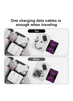 GUDOO Multi USB Charger Cable Retractable 3 in 1 Multiple Charging Cord, for All in Market Smartphones and Tablets  - Image 4