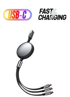 GUDOO Multi USB Charger Cable Retractable 3 in 1 Multiple Charging Cord, for All in Market Smartphones and Tablets  - Image 1