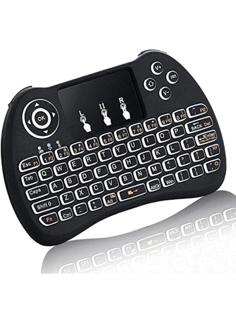 Neo Classic H9 Wireless White Backlit 2.4GHz Touchpad Keyboard Air Mouse For TV Box PC - Image 1