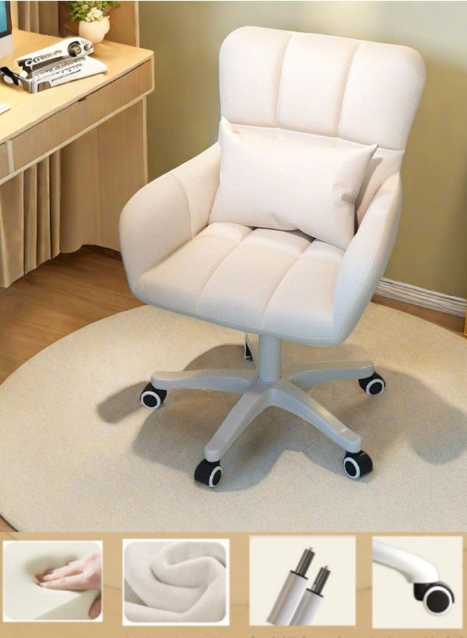 Generic Office Chair Mid Back Computer Desk Chair with Wheels Ergonomic Executive Swivel Gaming Chair Lumbar Support Armrest Home