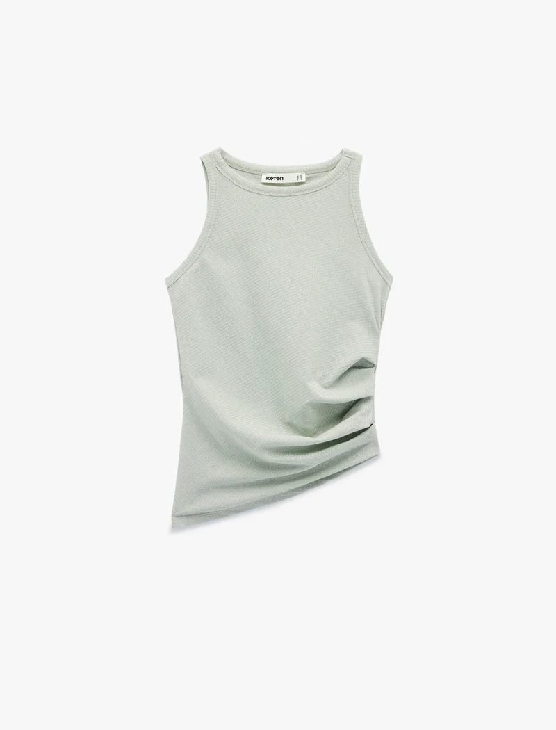 KOTON Shimmery Ribbed Blouse