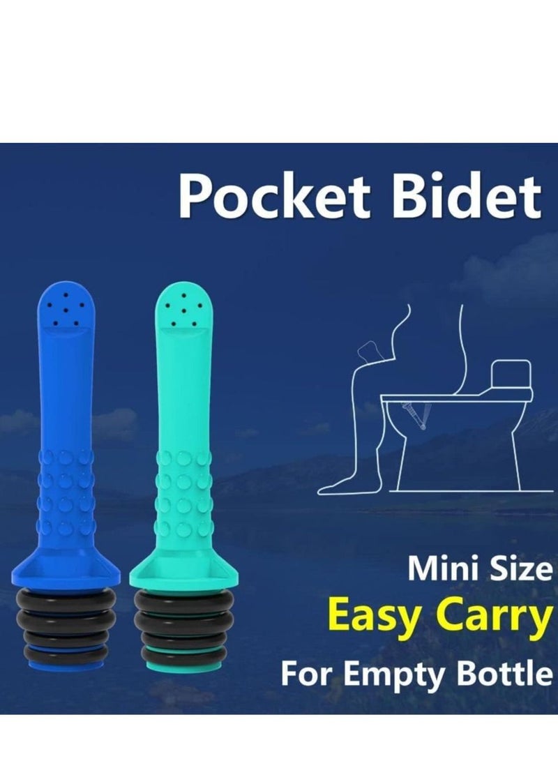 Excefore Portable Bidet for Toilet 3 Pack Travel Bidet Compatible with Every Bottle, Handheld Camping Bidet for Women & Men for Personal Hygiene  - Image 2