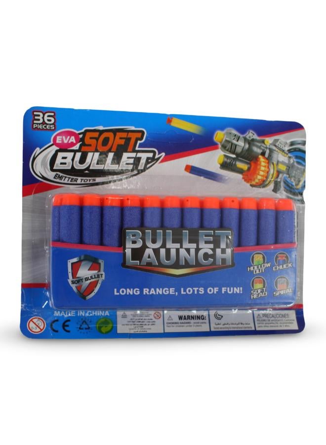 OKO EVA Soft Foam Bullets Refill Pack – 36 Pieces - Image 1