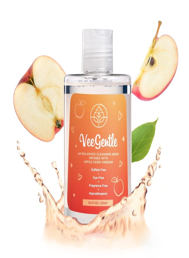 VeeFresh - VeeGentle pH Balanced Feminine Wash with Apple Cider Vinegar - Gentle, Soothing Vaginal Wash Cleanser, 250ml Intimate Soap for Women - Hypoallergenic Feminine Hygiene Wash for Odor Control - Image 1