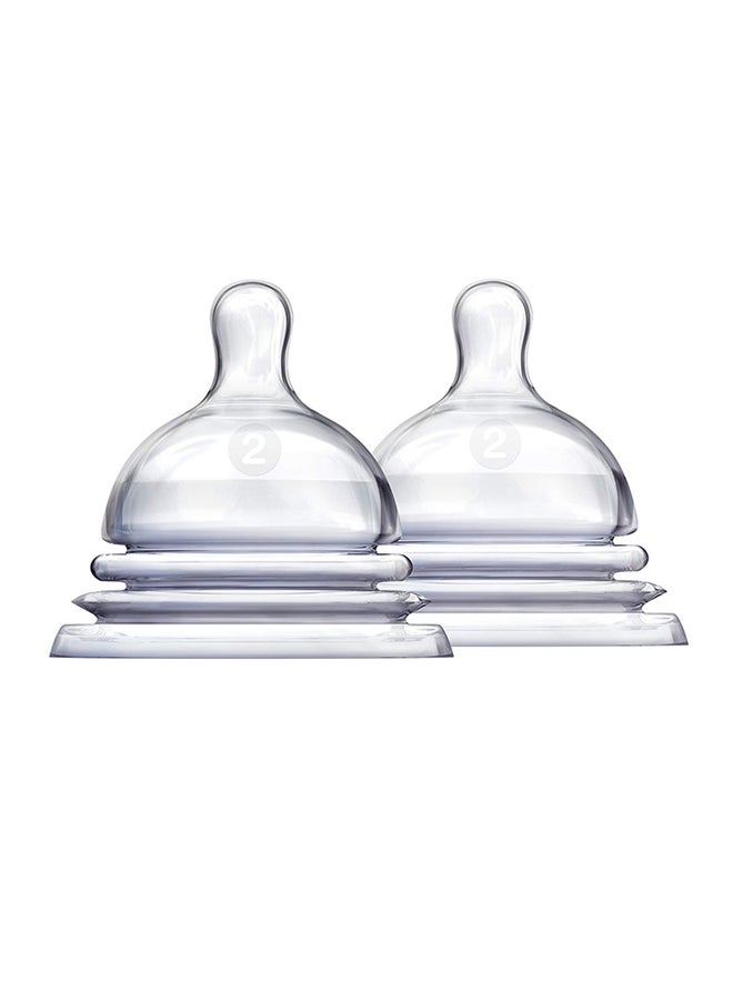 Munchkin 2-Piece Feeding Bottle Teats Set - Image 1