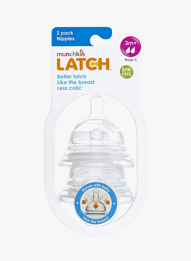 Munchkin 2-Piece Feeding Bottle Teats Set - Image 3
