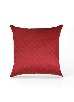 MAYSHA CREATIONS MAYSHA CREATIONS 200TC Solid Quilted Velvet Single Bed Runner Scarf with Matching Cushion Covers Bed Linen ScarfDecorative Set for BedroomsHotel RoomsGuest Rooms Maroon  - Image 2