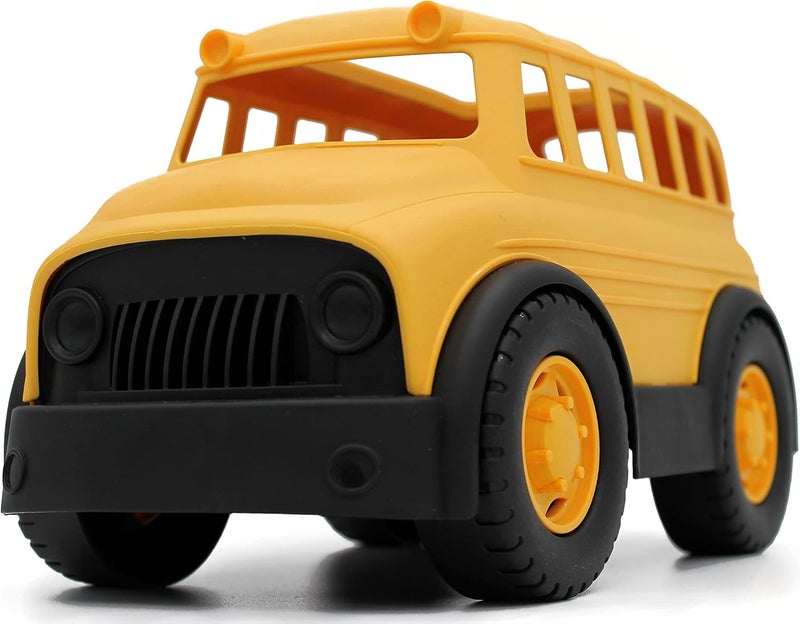 ROLL UP KIDS Eco-Friendly Toy School Bus with Open Roof for Toddlers - Image 2