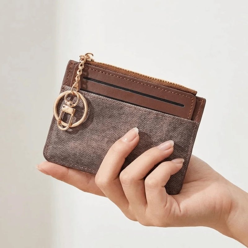 Leather Flip Wallet & Card Holder with Multiple Pockets + Separate Card Holder - Green - Image 1