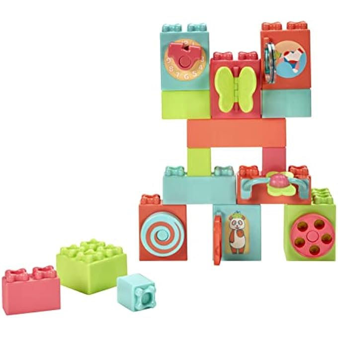 BABY BUILDERS - EXPLORE TOGETHER BLOCKS FIRST BLOCKS, 16 PCS - Image 1