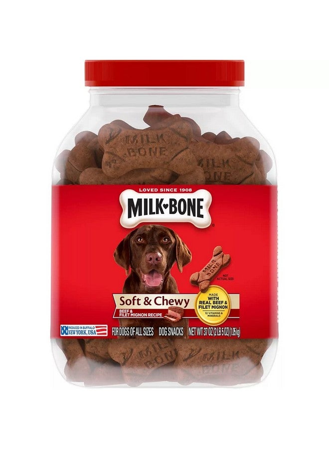 MILK-BONE Soft & Chewy Beef Snacks, 37 Oz - Image 1