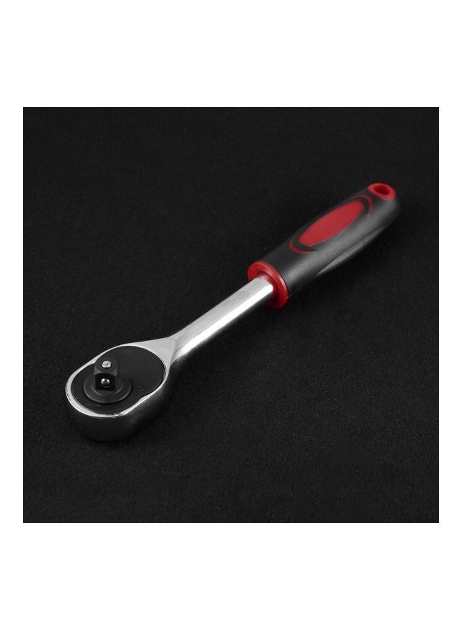 NIBEMINENT 24 Teeth Quick Release Wrench Silver/Red/Black 25x3x6centimeter  - Image 5