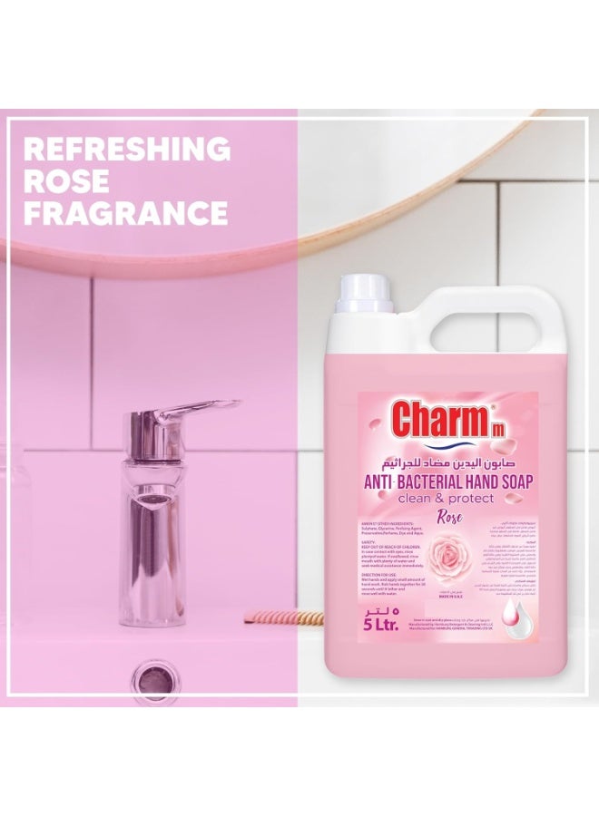 CHARMM Anti-Bacterial Hand Soap Rose 5 Liters - Image 2