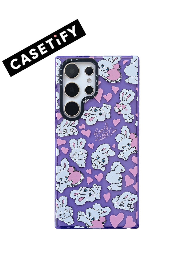 Casetify - Samsung Galaxy S23 Ultra Playful Bunnies and Hearts Case - Image 1