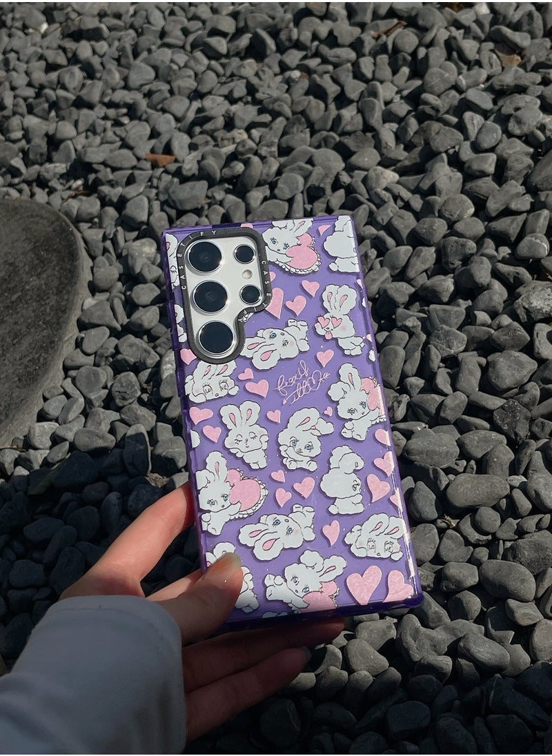 Casetify - Samsung Galaxy S23 Ultra Playful Bunnies and Hearts Case - Image 1