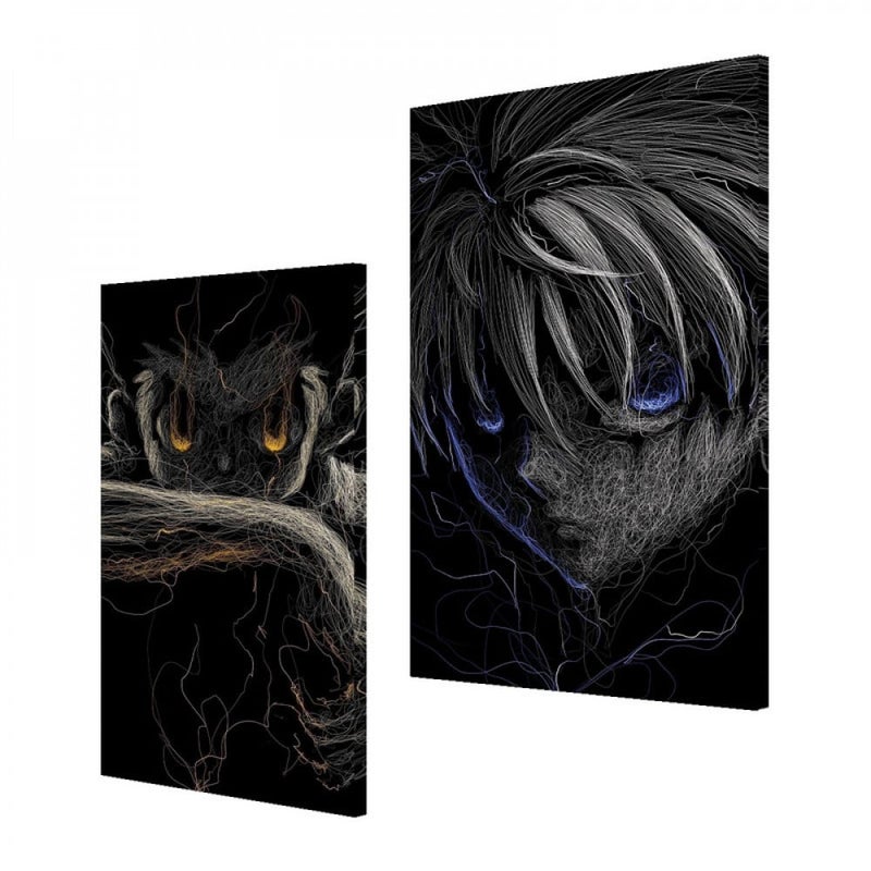 ماركتنا لوحة قماشية ثنائية بتصميم أنمي - Image 2