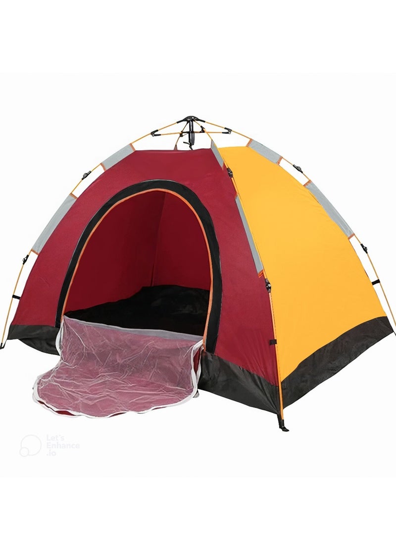 سبال خيمة تخييم 3 أشخاص خيمة منبثقة أوتوماتيكية خفيفة الوزن محمولة للتخييم في الهواء الطلق خيمة تخييم مقاومة للماء وباب واحد مع حقيبة حمل - Image 1